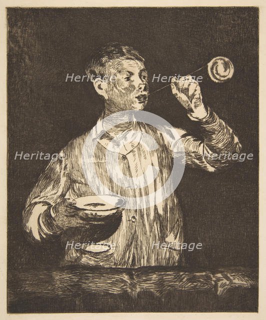 Boy with Soap Bubbles, 1867-69. Creator: Edouard Manet.