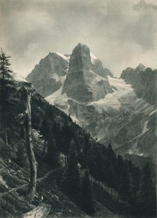View of the Brenta Group, Madonna di Campiglio, Dolomites, Italy, 1927. Artist: Eugen Poppel.