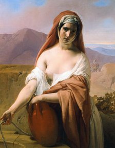 Rebecca at the Well, 1848. Creator: Hayez, Francesco (1791-1882).
