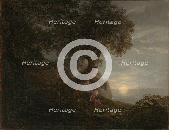 Moonrise. Artist: Carus, Carl Gustav (1789-1869)