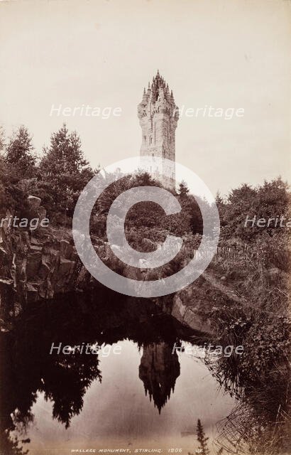 Wallace Monument, Stirling, 1860-1880. Creator: James Valentine.