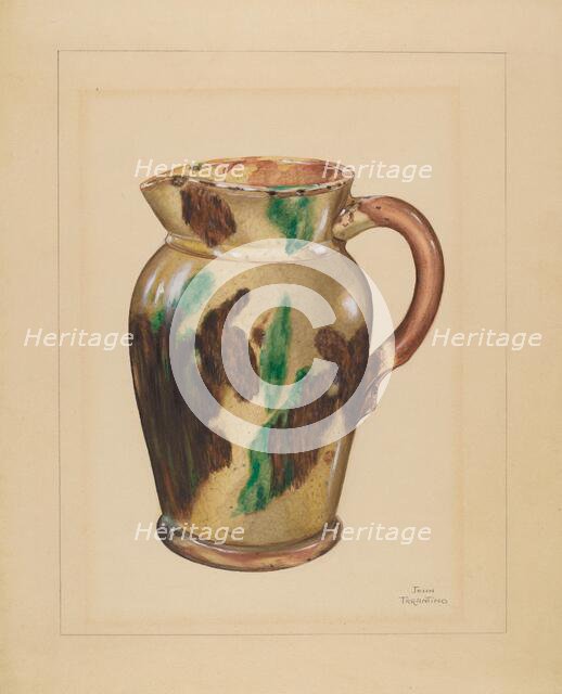Pitcher, c. 1936. Creator: John Tarantino.