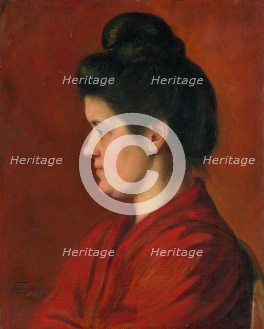 Woman's Head, 1901. Creator: Alojz Fabry.