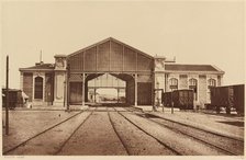 Toulon, Gare (Toulon, Train Station), 1861 or later. Creator: Edouard Baldus.