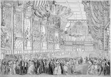 Procession of Queen Victoria to the State Ball in the Guildhall, City of London, 1851. Artist: John Abraham Mason