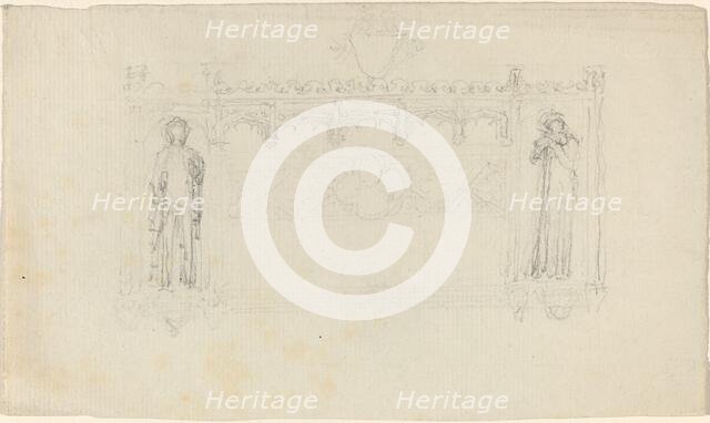 Design for the Simcoe Monument, Exeter Cathedral, c. 1814. Creator: John Flaxman.
