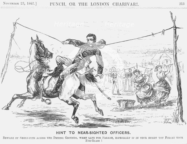 'Hint to Near-Sighted Officers', 1867. Artist: Georgina Bowers