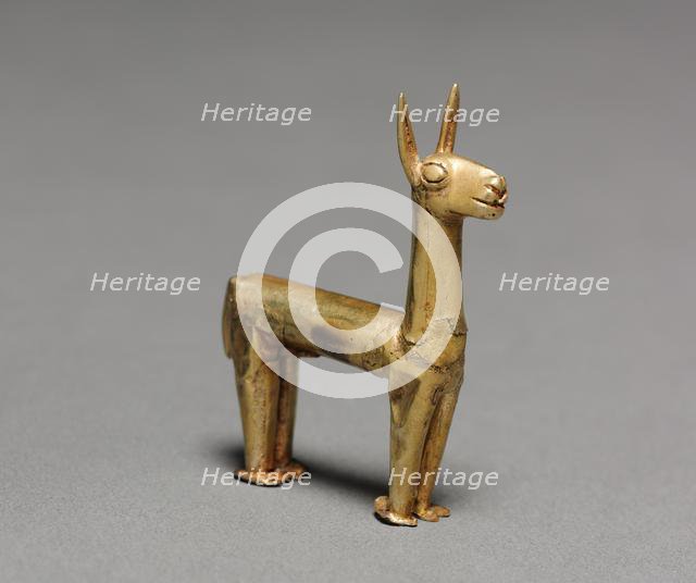 Llama Figurine, 1400-1532. Creator: Unknown.
