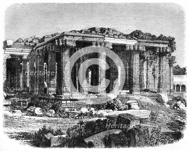 'Ruined Temple of Chillambaram', c1891. Creator: James Grant.