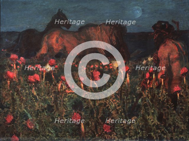 Night is Coming, 1900. Artist: Vrubel, Mikhail Alexandrovich (1856-1910)