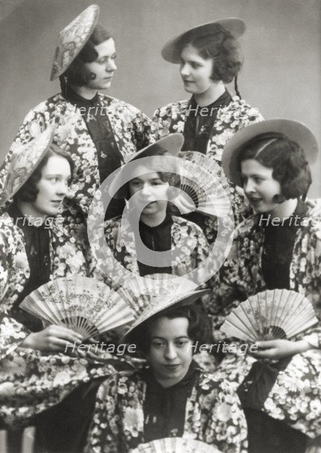 Girls at a fancy dress party, Sweden, c1930s(?). Artist: Unknown