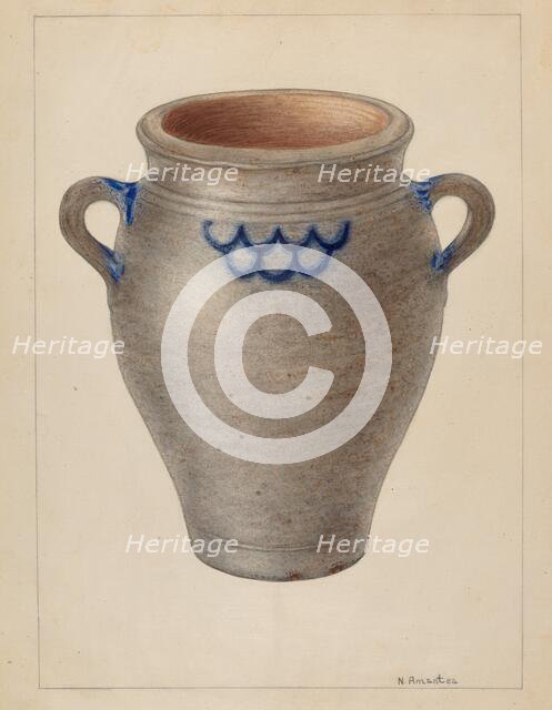 Crock, c. 1936. Creator: Nicholas Amantea.