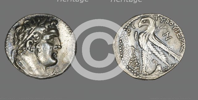Tetradrachm (Coin) Depicting Head of Herakles, 74-73 BCE. Creator: Unknown.