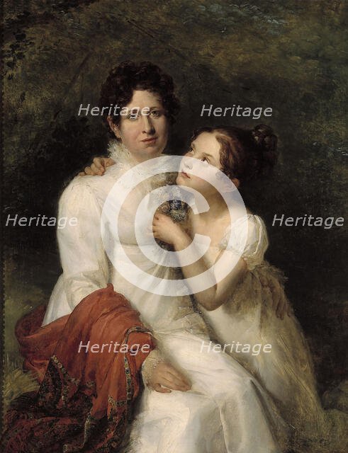 Portrait de Madame Bauquin Du Boulay et de sa nièce Mademoiselle Bauquin de La Souche, c1810-1815. Creator: Francois Pascal Simon Gerard.