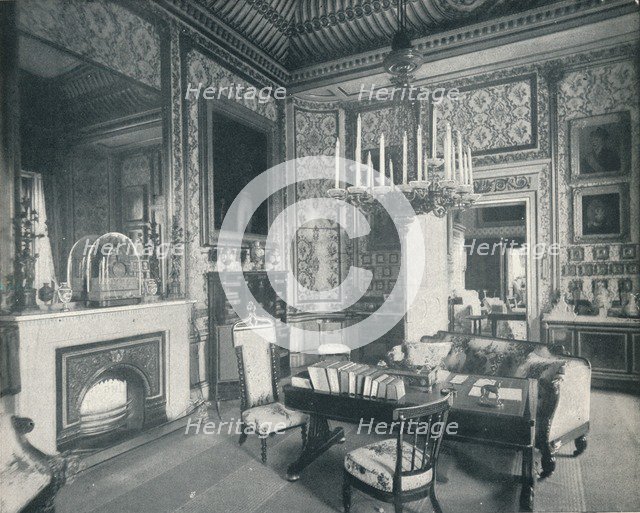 'The Prince Consort's Writing Room at Buckingham Palace', c1899, (1901). Artist: HN King.