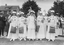 Suffrage news girls - Liz Freeman, between c1910 and c1915. Creator: Bain News Service.