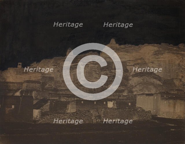 Untitled, [buildings, possibly an archaeological site], 1860s. Creator: Unknown.