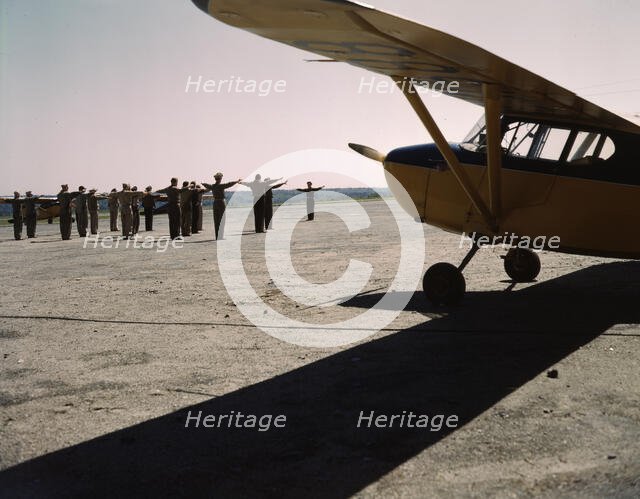 Civil Air Patrol Base, Bar Harbor, Maine, 1943. Creator: John Collier.