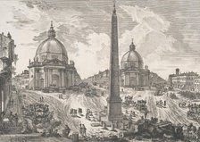 The Piazza del Popolo (Veduta della Piazza del Popolo), ca. 1750. Creator: Giovanni Battista Piranesi.