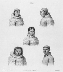 Inhabitants of the Country of the Chukchis, Northeast Coast of Asia, 19th century. Creators: Alexander Postels, Godefroy Engelmann.