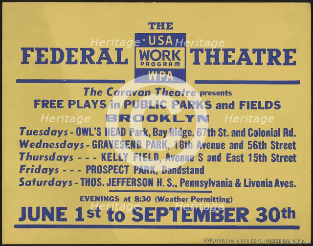 Caravan Theatre, [193-]. Creator: Unknown.