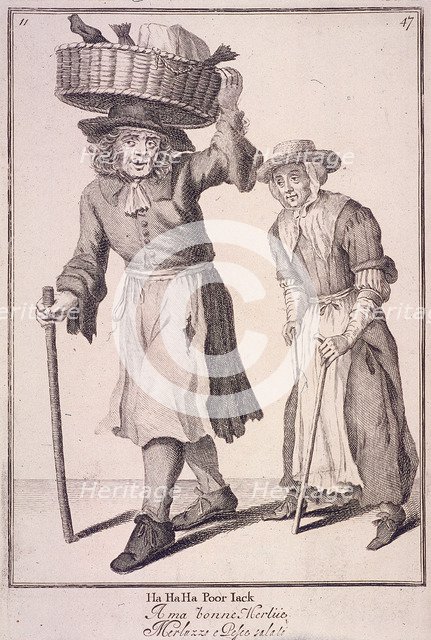 'Ha Ha Ha Poor Jack', Cries of London, (c1688?). Artist: Anon
