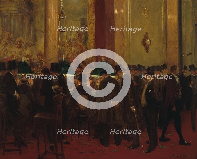 Au cercle, 1908. Creator: Jean Beraud.