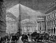 The Electric Light at the Mansion-House, 1881.  Creator: Unknown.