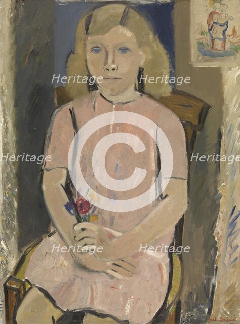 Girl in Pink, 1937. Creator: Gustave De Smet.