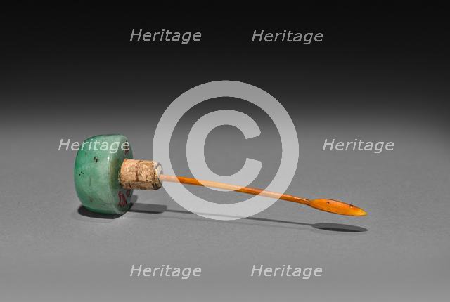 Snuff Bottle (stopper), 1644-1912. Creator: Unknown.