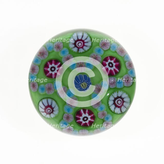 Paperweight, Clichy, 19th century. Creator: Clichy Glassworks.