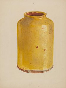 Jar, c. 1938. Creator: Yolande Delasser.