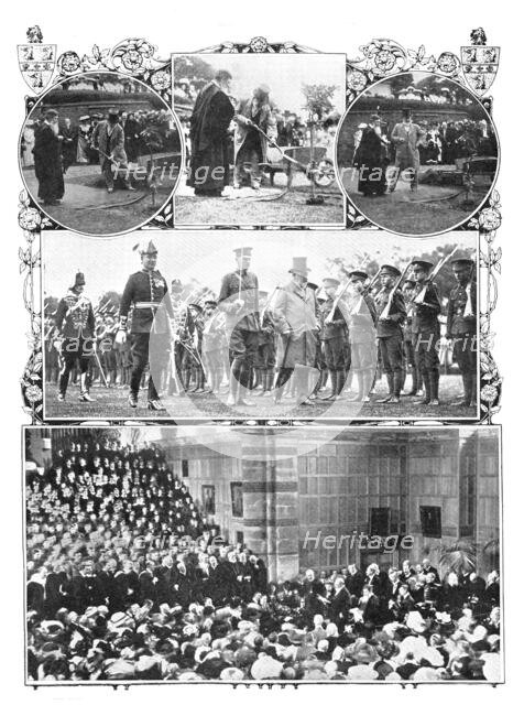 The King at Rugby School, 1909. Creators: Montague Dixon, Graphic Photo Union, World's Graphic Press.