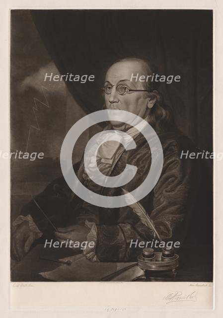 Benjamin Franklin, 1901. Creator: Max Rosenthal (American, 1833-1918).