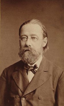 Portrait of the composer Bedrich Smetana, 1878. Creator: Photo studio J. Mulac, Prague  .