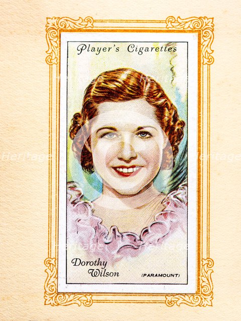 Dorothy Wilson, 1934. Artist: Unknown.