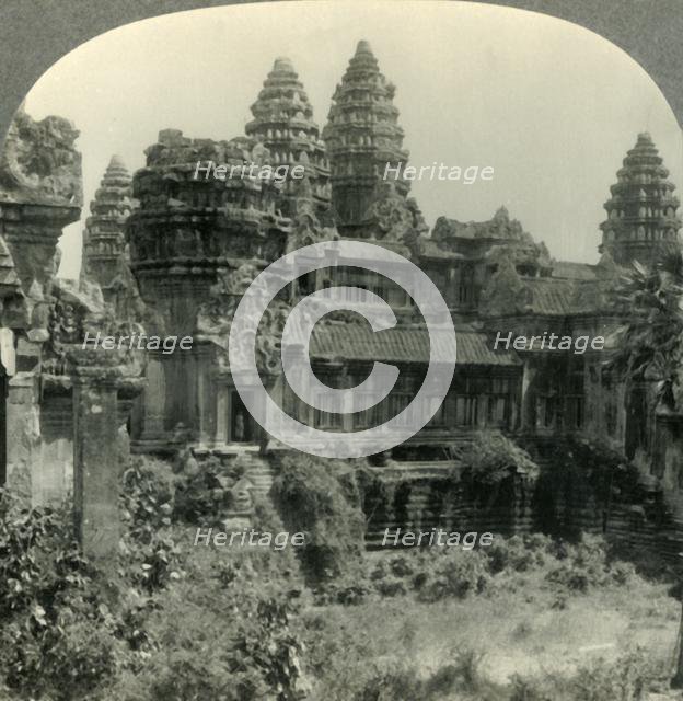 'The Ruins of Angkor Wat, the Best Preserved Example in the World of Khmer Architecture, Cambodia, F Creator: Unknown.