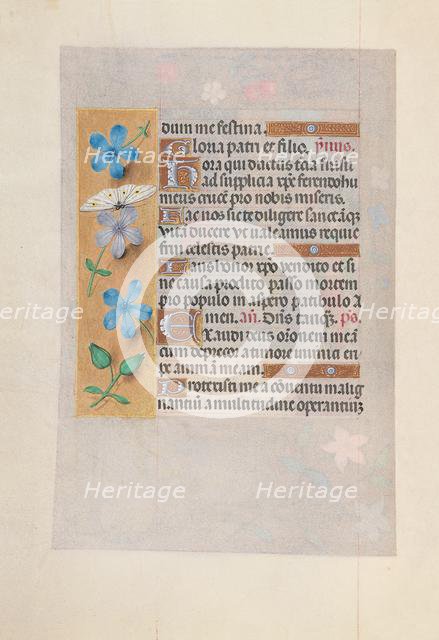 Hours of Queen Isabella the Catholic, Queen of Spain: Fol. 63v, c. 1500. Creator: Master of the First Prayerbook of Maximillian (Flemish, c. 1444-1519); Associates, and.