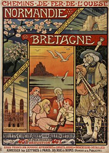 Chemins de fer de l'Ouest. Normandie, Bretagne , 1900. Creator: Berthon, Paul (1872-1909).
