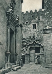 Entrance of a church, Taormina, Sicily, Italy, 1927. Artist: Eugen Poppel.