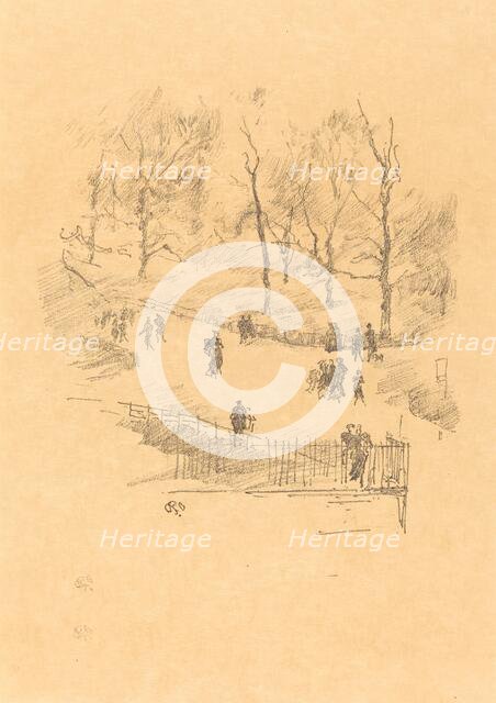 Kensington Gardens, 1896. Creator: James Abbott McNeill Whistler.