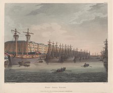 West India Docks, January 1, 1810., January 1, 1810. Creator: J. Bluck.