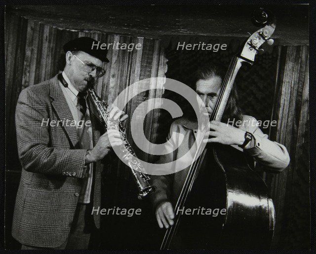 Don Lanphere and Peter Ind playing at The Bass Clef, London, May 1985. Artist: Denis Williams