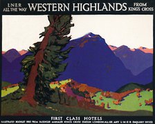 'Western Highlands - First Class Hotels - British Poster', c1926. Artist: Andrew Johnson.