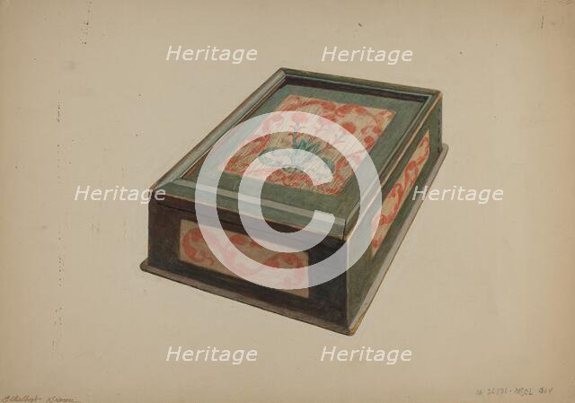 Pa. German Box, 1935/1942. Creator: Ethelbert Brown.