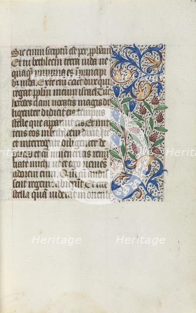 Book of Hours (Use of Rouen): fol. 17r, c. 1470. Creator: Master of the Geneva Latini (French, active Rouen, 1460-80).