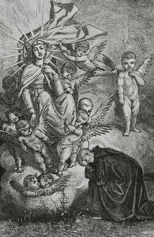 The Divine Comedy, (1307-1321): Purgatory, 1888.  Creator: Jean Edouard Dargent.