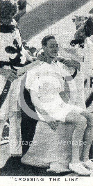 'Crossing the Line', 1927 (1937). Artist: Unknown.