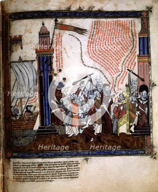 Ramon Llull (1235-1315), Majorcan philosopher and theologian,  travel to Bugia  as a missionary i…