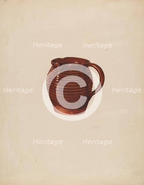 Small Pitcher, 1935/1942. Creator: William Schmidt.